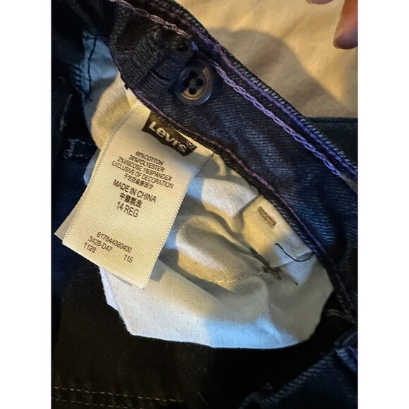 Levis Jeans Legging size 14 REG Girl adjustable waist Blue - Picture 5 of 5